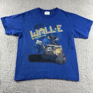 VINTAGE Disney Wall - E‎ Promo Shirt Mens Small Cropped Boxy Graphic Robots